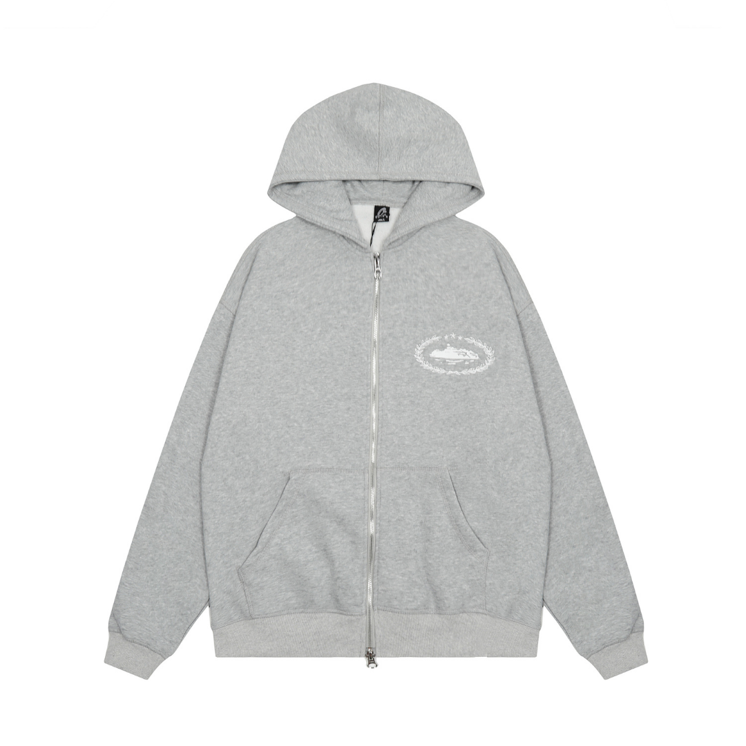 Corteiz Grauer Designer Trainingsanzug: Luxuriöser Streetwear-Stil mit Komfort