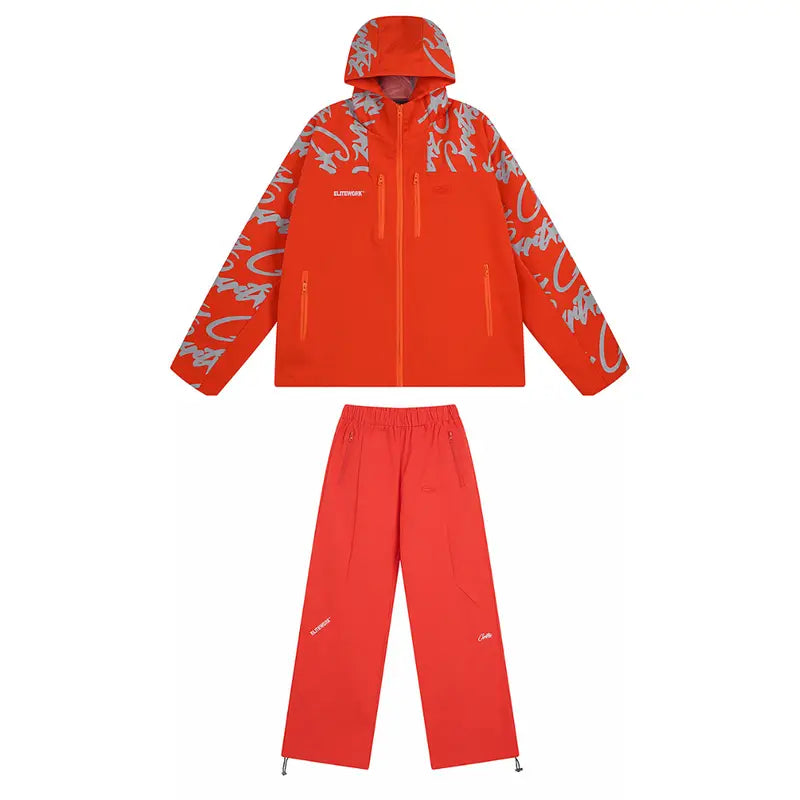 Corteiz Arctic Orange Trainingsanzug Set – Stylischer Bequemer Streetwear Jogginganzug