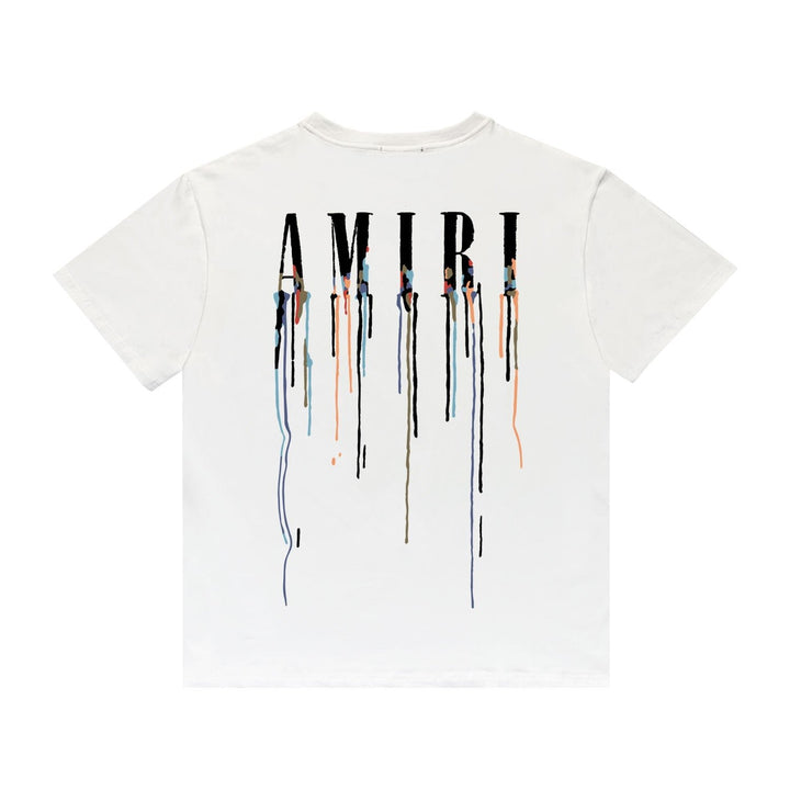 Amiri Paint Drip Designer T-Shirt für Herren - Exklusiver Streetstyle