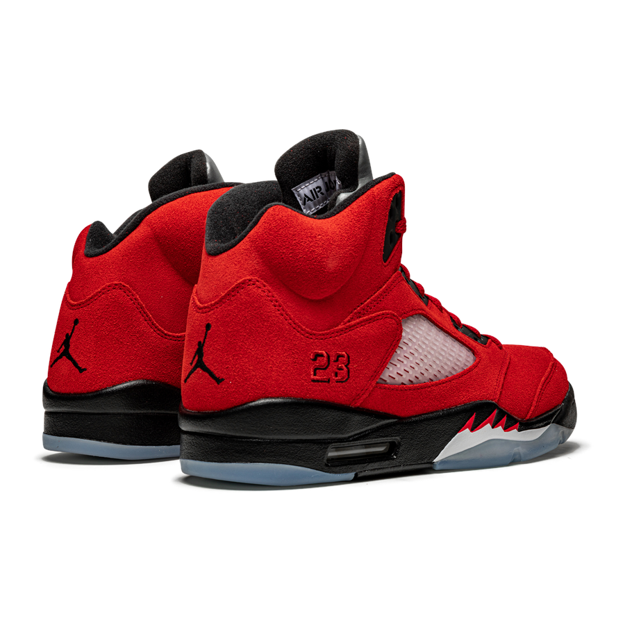 Air Jordan 5 Retro "Raging Bull 2021" – Feuerroter Wildleder-Sneaker für Sammler