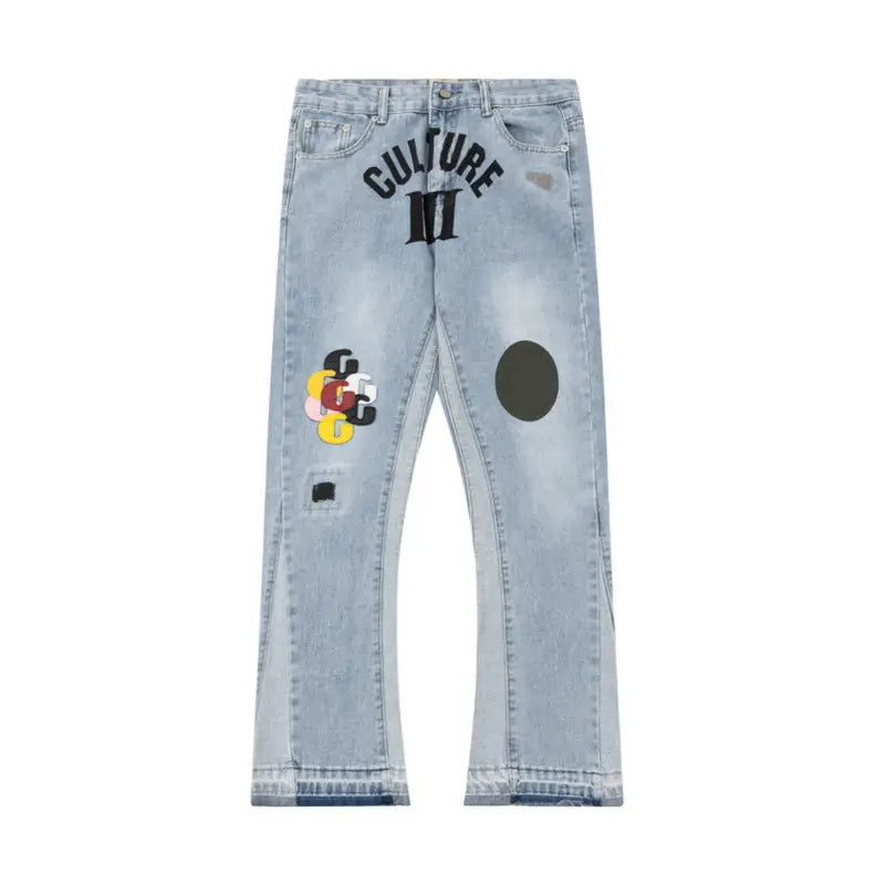 Einzigartige Gallery Dept. Handbemalte Jeans: Künstlerischer Streetwear-Style für Individualisten