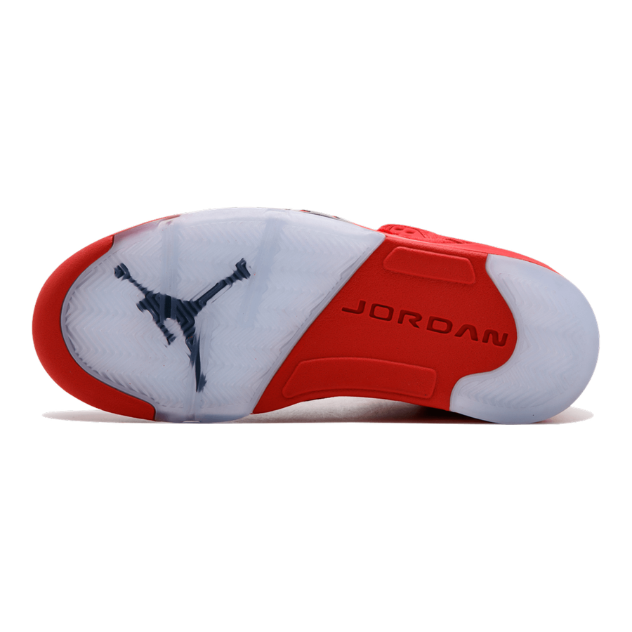 Air Jordan 5 Retro 'Red Suede' Sneaker – Klassischer Stil, Premium Wildleder, Legendäre Bulls Vibes