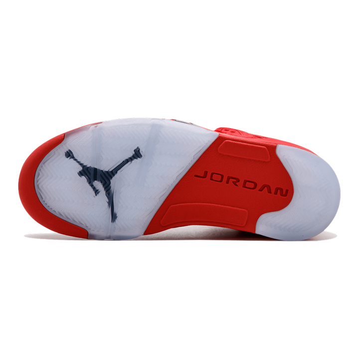 Air Jordan 5 Retro 'Red Suede' Sneaker – Klassischer Stil, Premium Wildleder, Legendäre Bulls Vibes