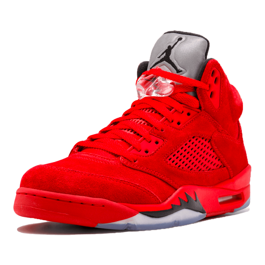 Air Jordan 5 Retro 'Red Suede' Sneaker – Klassischer Stil, Premium Wildleder, Legendäre Bulls Vibes