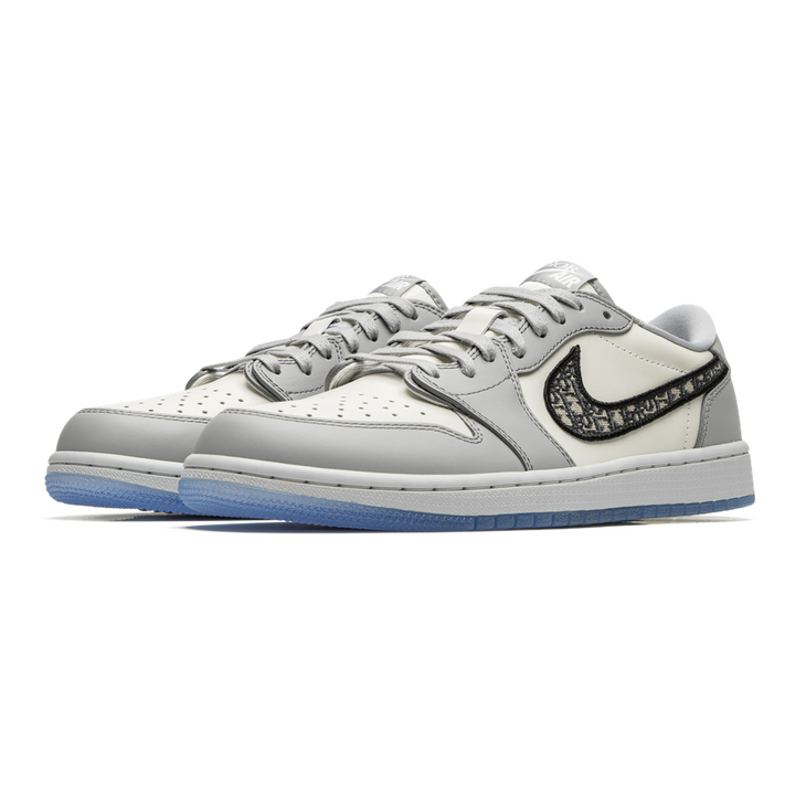 Exklusiver Air Jordan 1 Low Dior Sneaker: Luxuriöses Design, Premium Leder, Sammlerstück