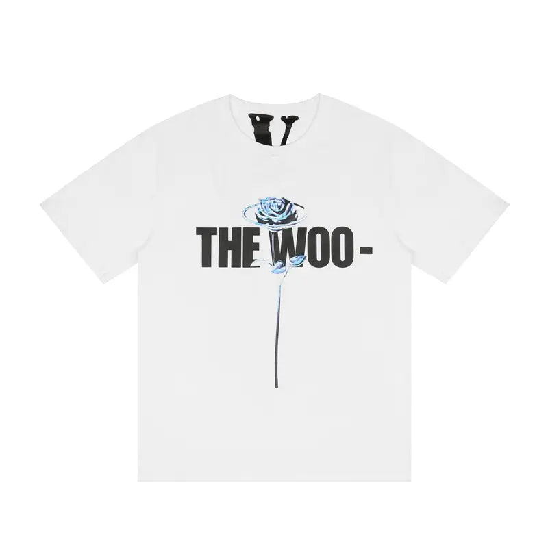 V-LONE The Woo T-Shirt: Lässiges Baumwoll-Shirt mit Statement-Print für Streetwear-Fans