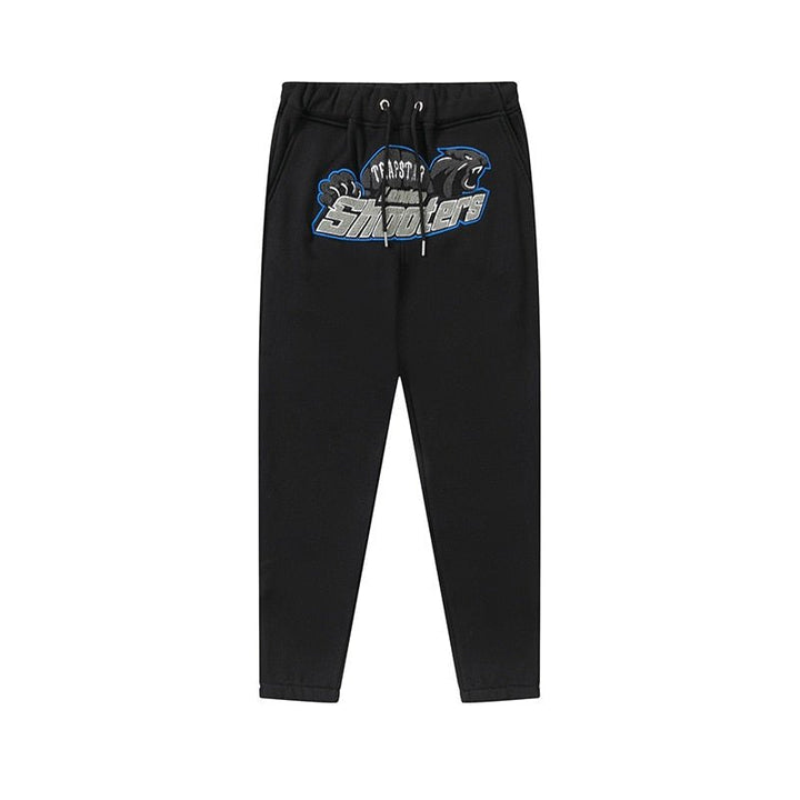 Trapstar London Shooters Schwarz-Blauer Trainingsanzug: Stylisch, Bequem, Urban Fashion Must-Have