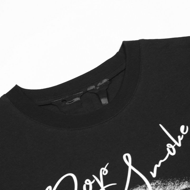 V-LONE Smoke Statement T-Shirt Unisex Baumwolle Schwarz Streetwear Design