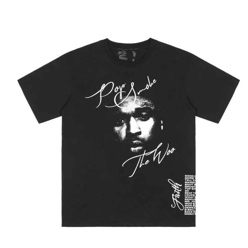 V-LONE Smoke Statement T-Shirt Unisex Baumwolle Schwarz Streetwear Design