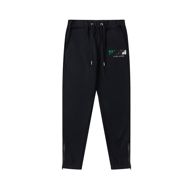 Trapstar Decoded Schwarzer Trainingsanzug Set – Urban Streetwear Komfort für Herren