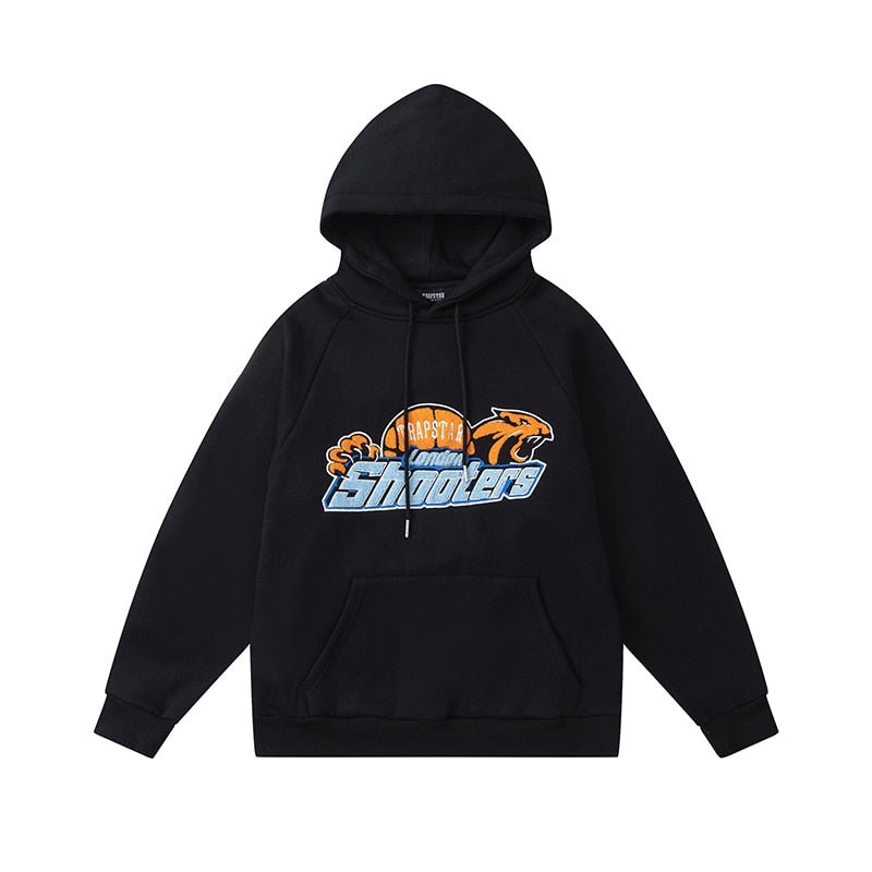 Stylischer Trapstar London Shooters Trainingsanzug Schwarz Orange – Komfort & Streetwear