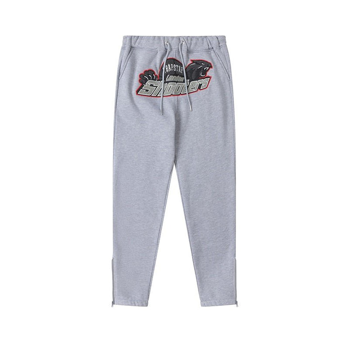 Exklusiver Trapstar London Shooters Grau Roter Trainingsanzug – Komfortabler Streetwear-Look