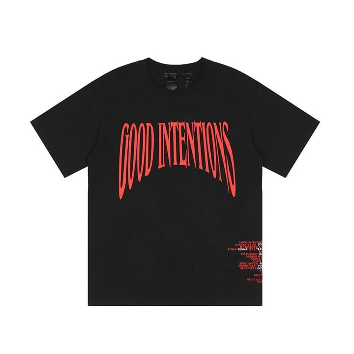 V-LONE Good Intentions Statement T-Shirt | Authentischer Urban Streetwear Look