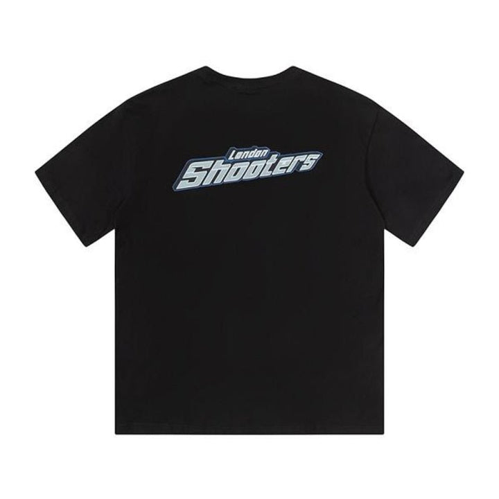 Trapstar London Shooters Schwarzes Kurzset: Premium Urban Streetwear Zweiteiliges Outfit