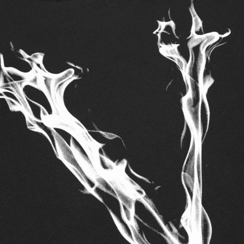 V-LONE Smoke Statement T-Shirt Unisex Baumwolle Schwarz Streetwear Design