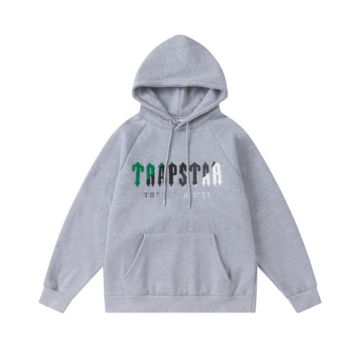 Stylischer Trapstar Decoded Grauer Trainingsanzug für Herren – Bequem, Modern und Vielseitig