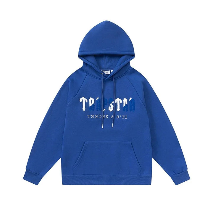 Trapstar Decodierter Blauer Chenille Trainingsanzug – Premium Streetwear Stil