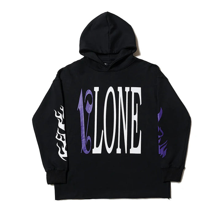 V-LONE Angels Hoodie: Exklusiver Streetwear Kapuzenpullover mit auffälligem Statement-Print