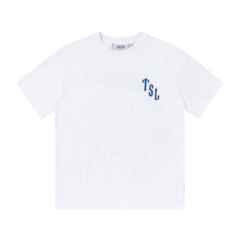 Trapstar London Shooters Weißes Short-Set: Stylisch, Komfortabel, Streetwear-Essential