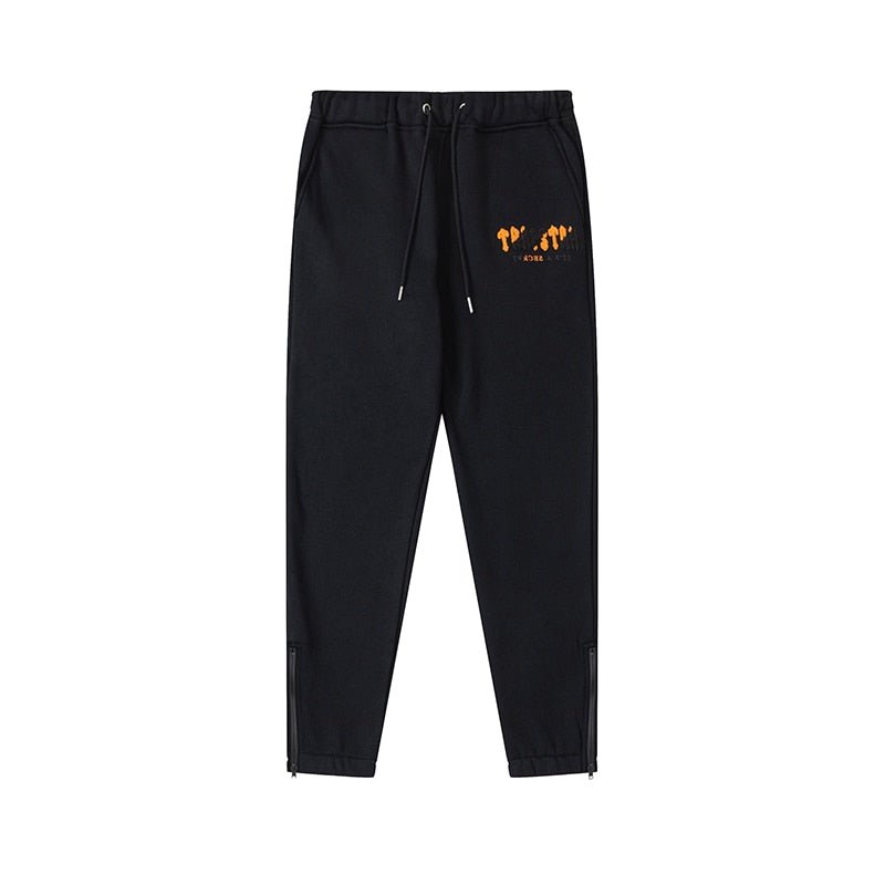 Trapstar Chenille Decoded Trainingsanzug Schwarz Orange – Stylisch, Bequem, Exklusiv
