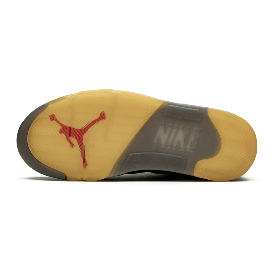 Air Jordan 5 Retro SP Off-White Virgil Abloh Edition: Deconstruct Luxus Sneaker Grau