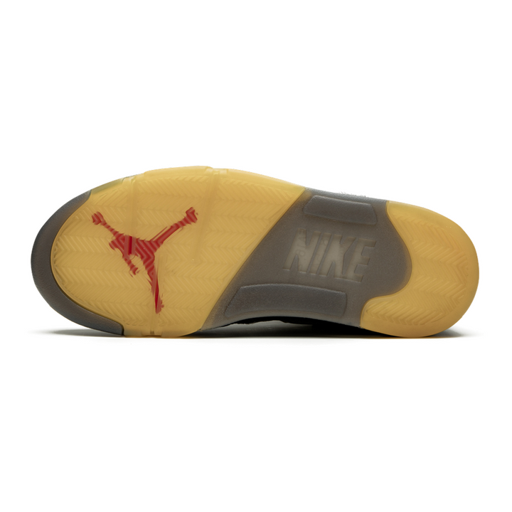 Air Jordan 5 Retro SP Off-White Virgil Abloh Edition: Deconstruct Luxus Sneaker Grau