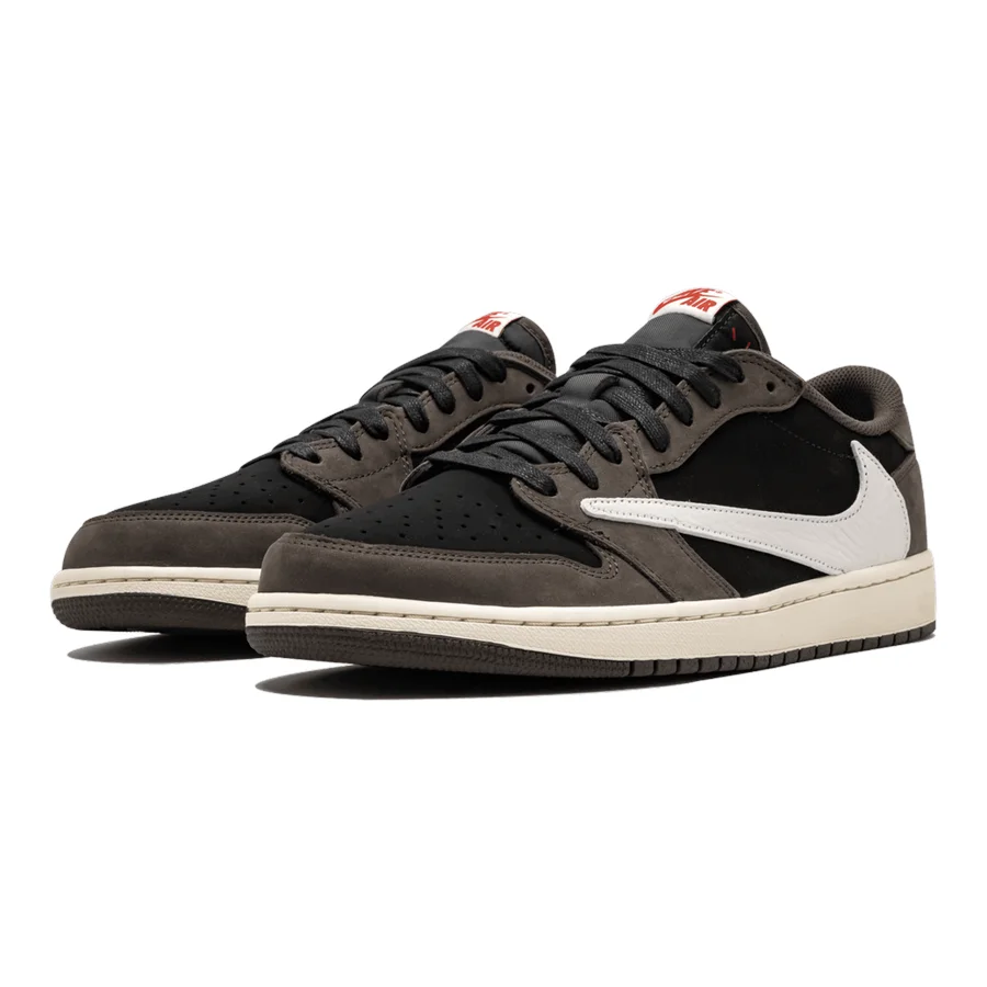 Exklusiver Travis Scott Air Jordan 1 Low "Mocha" Sneaker – Premium Nubuk Design