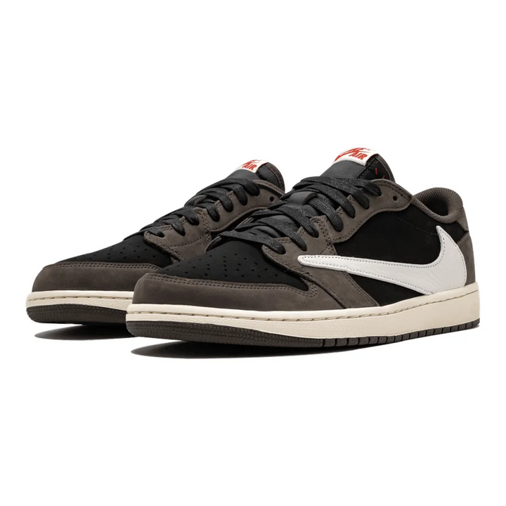 Exklusiver Travis Scott Air Jordan 1 Low "Mocha" Sneaker – Premium Nubuk Design
