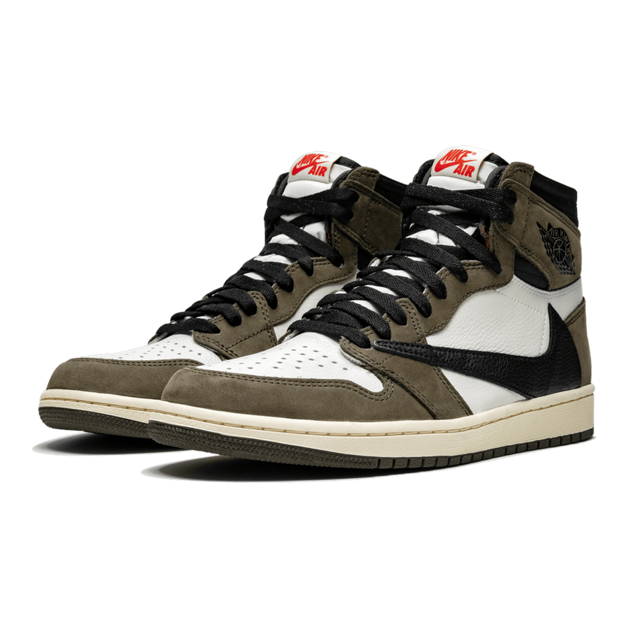 Ikonischer Air Jordan 1 High OG Travis Scott Reversed Swoosh Premium Sneaker