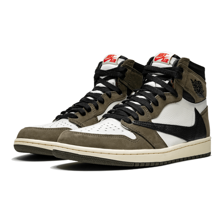 Ikonischer Air Jordan 1 High OG Travis Scott Reversed Swoosh Premium Sneaker