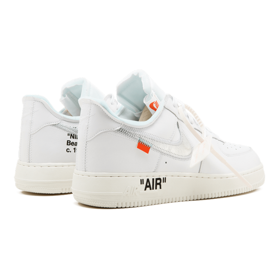 Exklusiver Nike Air Force 1 07 'Off-White ComplexCon' Sammler-Sneaker mit Silber-Swoosh
