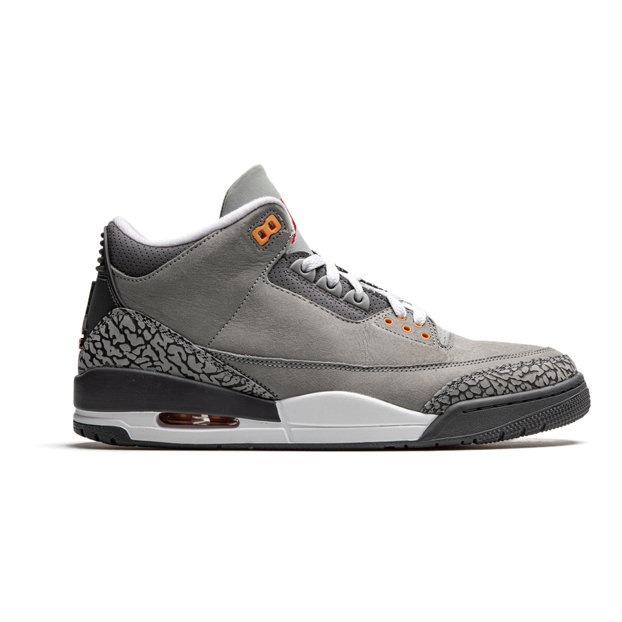 Air Jordan 3 Retro "Cool Grey" Herren Sneaker Premium Leder Klassiker Neuauflage