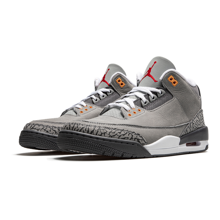 Air Jordan 3 Retro "Cool Grey" Herren Sneaker Premium Leder Klassiker Neuauflage