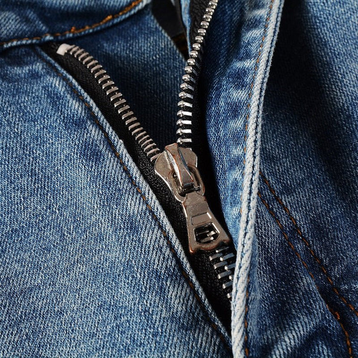 Amiri Blaue Diamond Jeans für Herren – Luxuriöse Designer Denim mit Distressed Details
