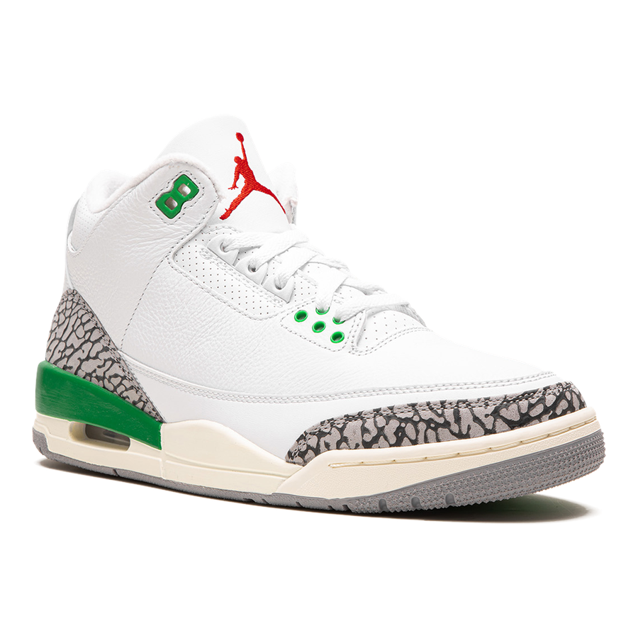 Air Jordan 3 "Lucky Green" Damen Sneaker: Ikonischer Stil und Komfort
