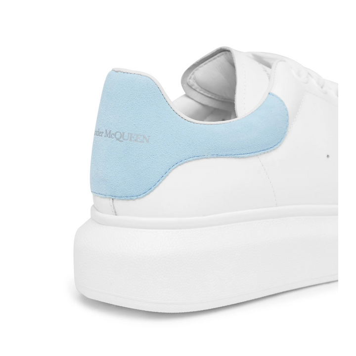 Alexander McQueen Erhöhte Sohle Sneaker Weiß Blau Luxus Freizeitschuh