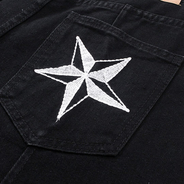 Corteiz Schwarzes Denim Set: Stilvoller Streetwear-Look für Ihn und Sie