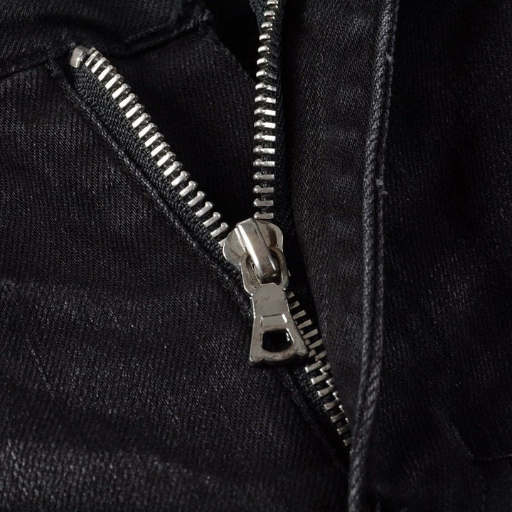 Amiri Paint Diamonds Schwarze Luxus Jeans Herren Denim Streetstyle Hosen