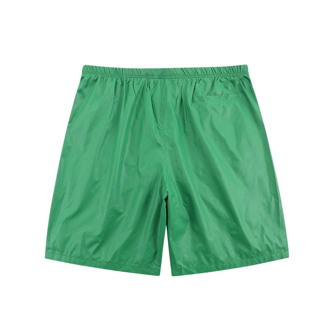 Luxuriöse Palm Angels Grüne Badeshorts mit ikonischem Logo-Print für Herren