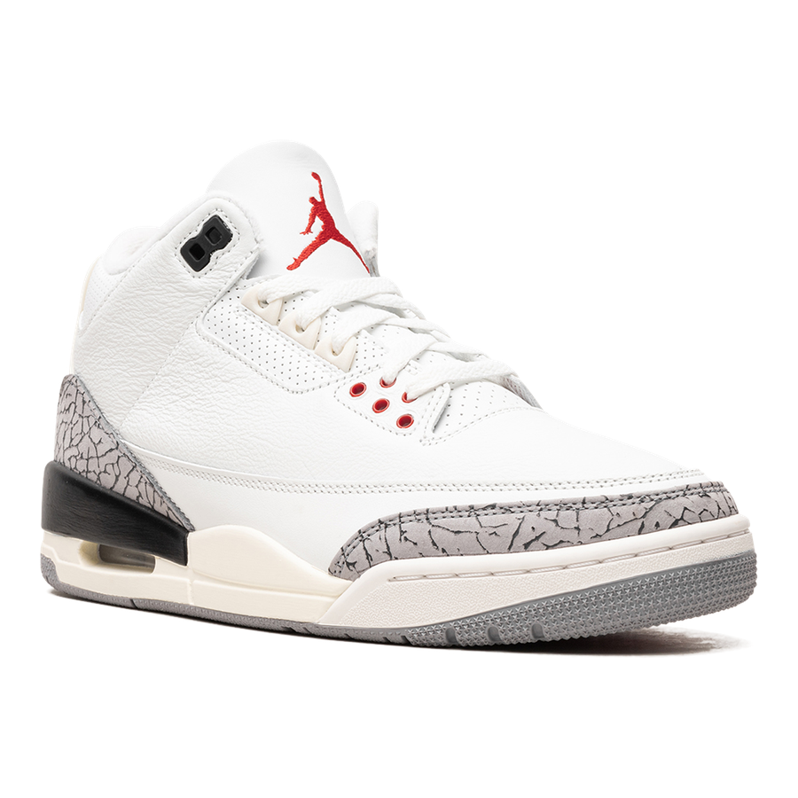 Air Jordan 3 "White Cement Reimagined 2023" Herren Retro Sneaker mit Vintage-Look