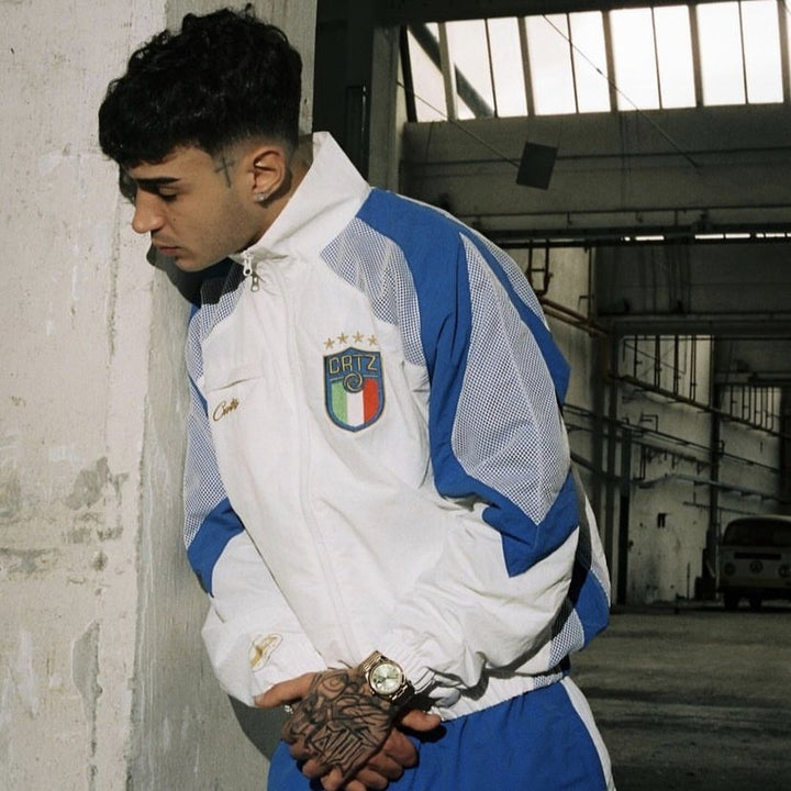 Corteiz Italien Weißer Trainingsanzug: Exklusiver Streetwear Komfort für Herren