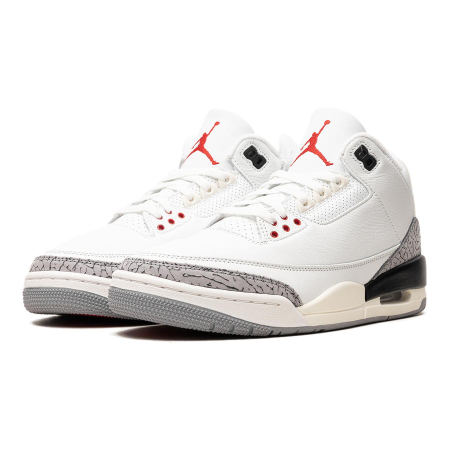 Air Jordan 3 "White Cement Reimagined 2023" Herren Retro Sneaker mit Vintage-Look