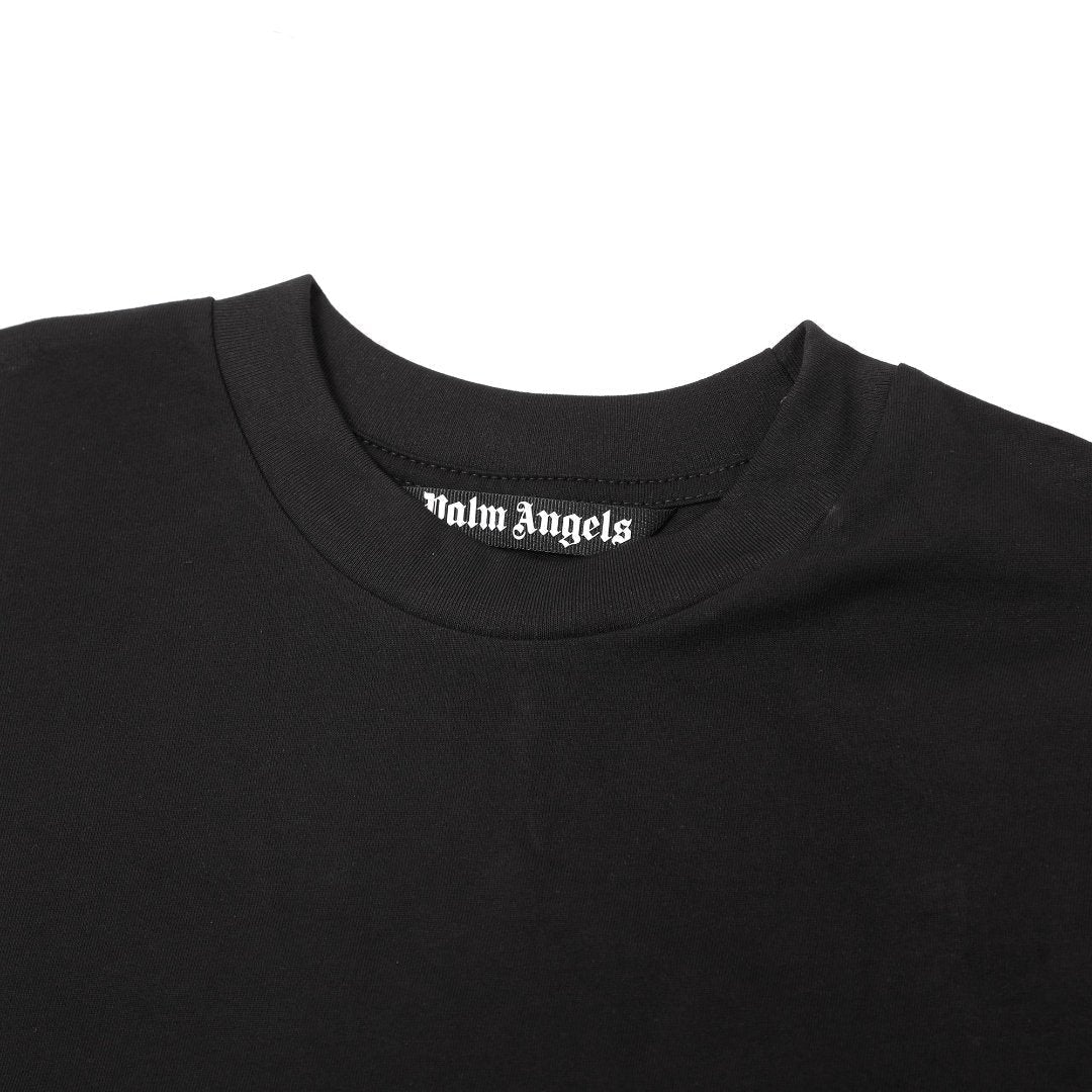 Palm Angels Shark T-Shirt: Luxuriöses Designer-Shirt mit Haifisch-Print, Urbaner Stil