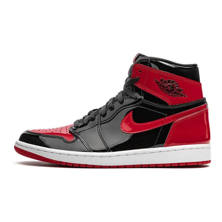 Air Jordan 1 Retro High OG 'Patent Bred': Glänzender Klassiker in Rot-Schwarz