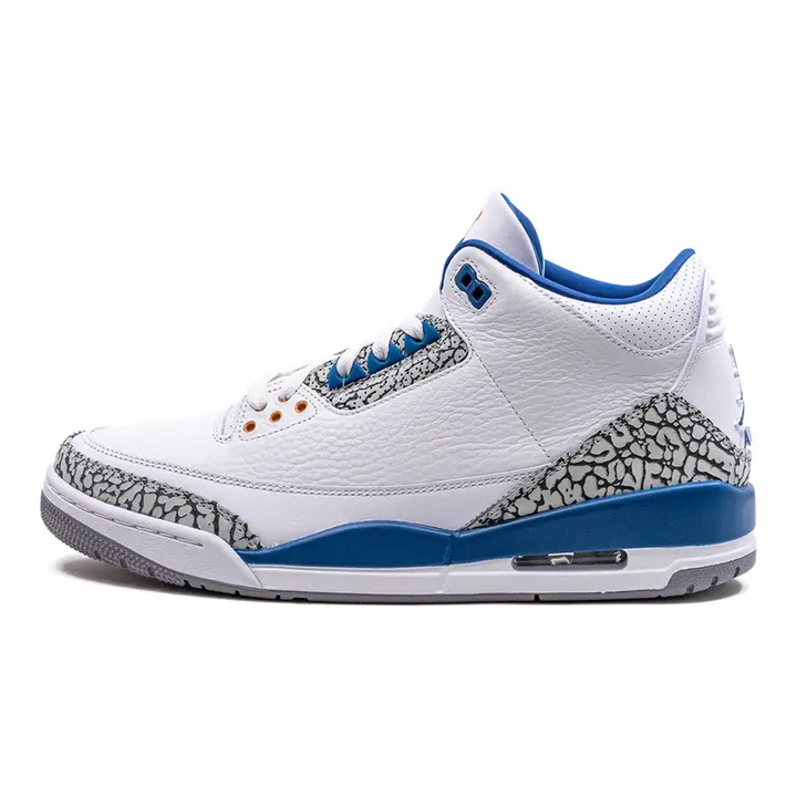 Air Jordan 3 Retro "Wizards" Herren Basketballschuh Premium-Leder Vintage-Design