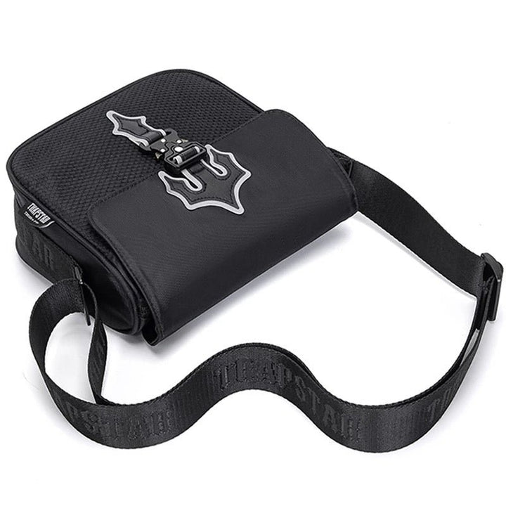 Trapstar Reflektierende Irongate Umhängetasche Schwarz – Stilvolle Streetwear Bag