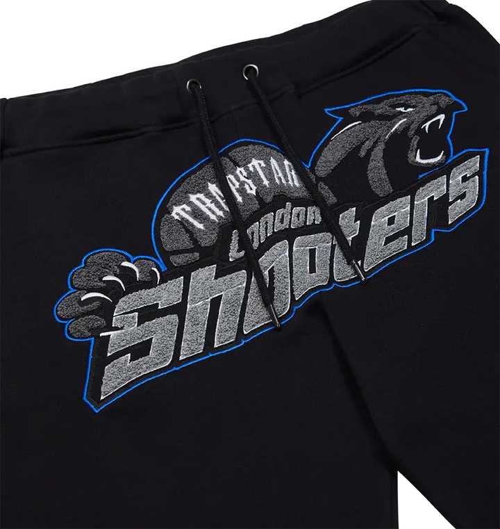 Trapstar London Shooters Schwarz-Blauer Trainingsanzug: Stylisch, Bequem, Urban Fashion Must-Have