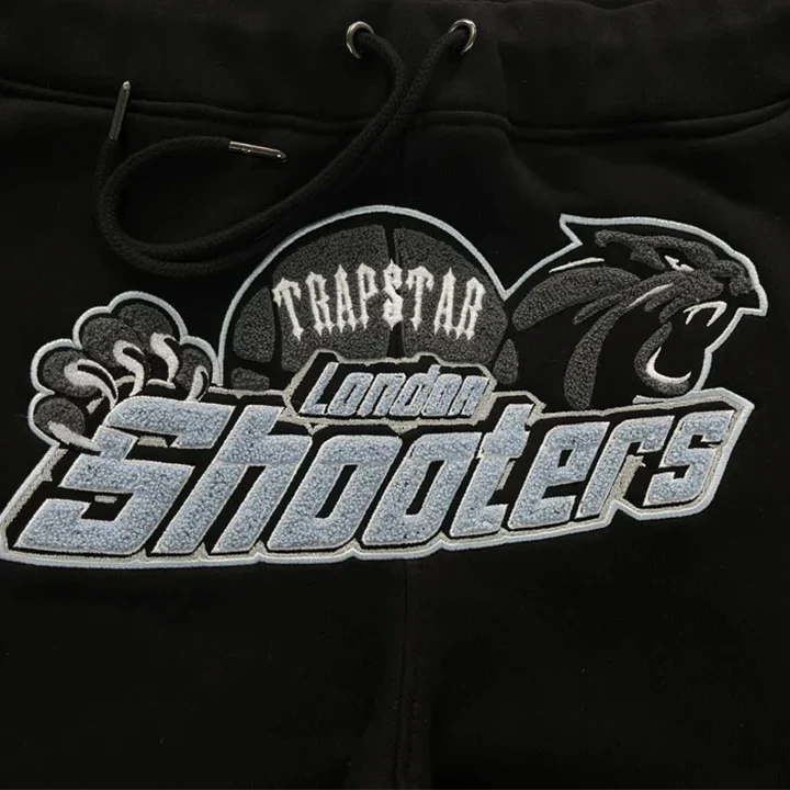 Authentischer Trapstar London Shooters Schwarzer Trainingsanzug | Bequemes Streetwear Set