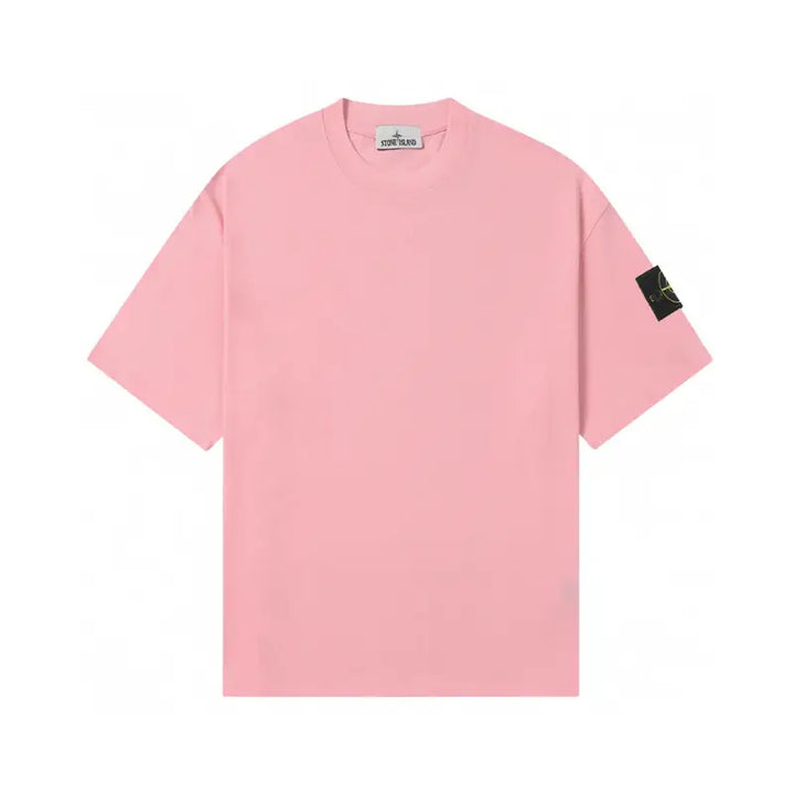 Stone Island Monochromatisches Herren T-Shirt – Premium Baumwolle – Komfort & Stil