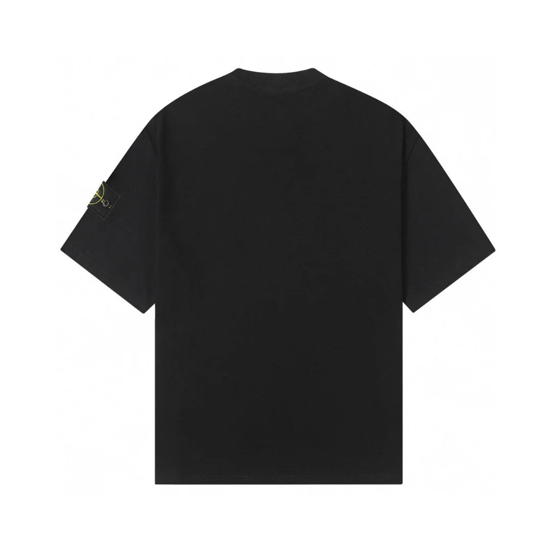 Stone Island Monochromes Herren T-Shirt - Premium Baumwolle, ikonisches Logo, Casual Fit